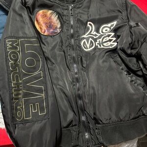 Moschino Love Planets Black Bomber Jacket